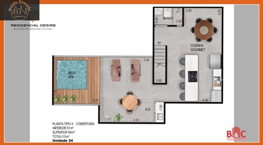 Cobertura, 2 quartos, 118 m² - Foto 19