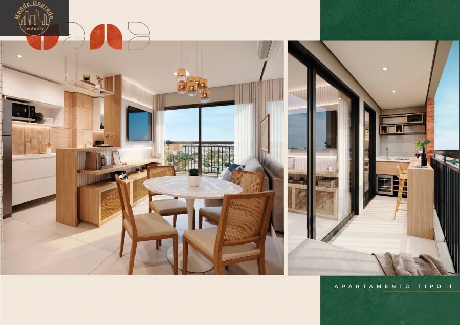 Apartamento, 2 quartos, 59 m² - Foto 1