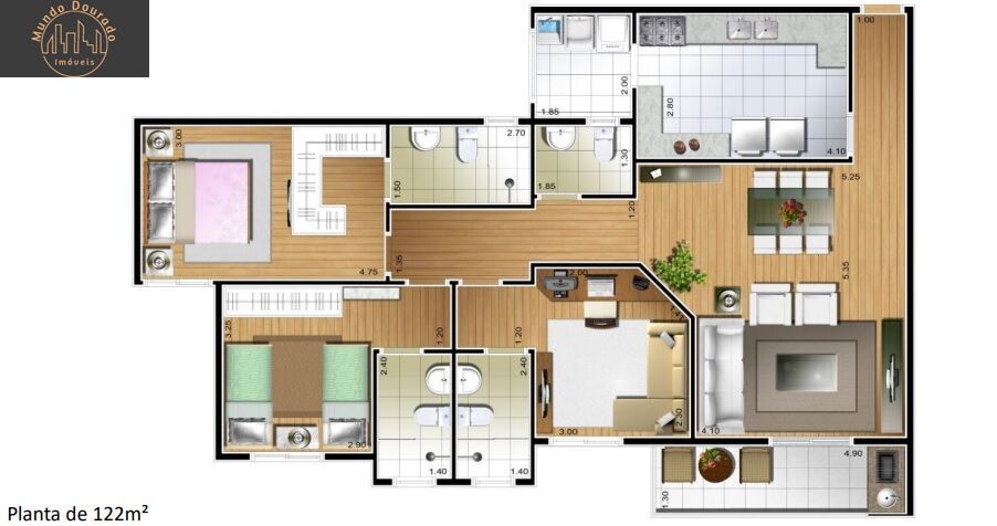 Apartamento, 3 quartos, 122 m² - Foto 23