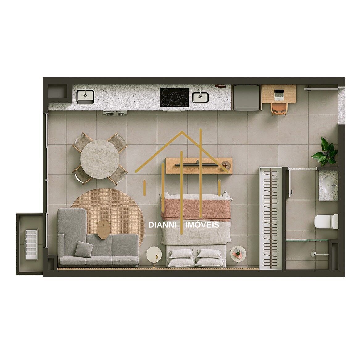 Studio com 1 quarto à venda, 42m² — foto 6 de 21