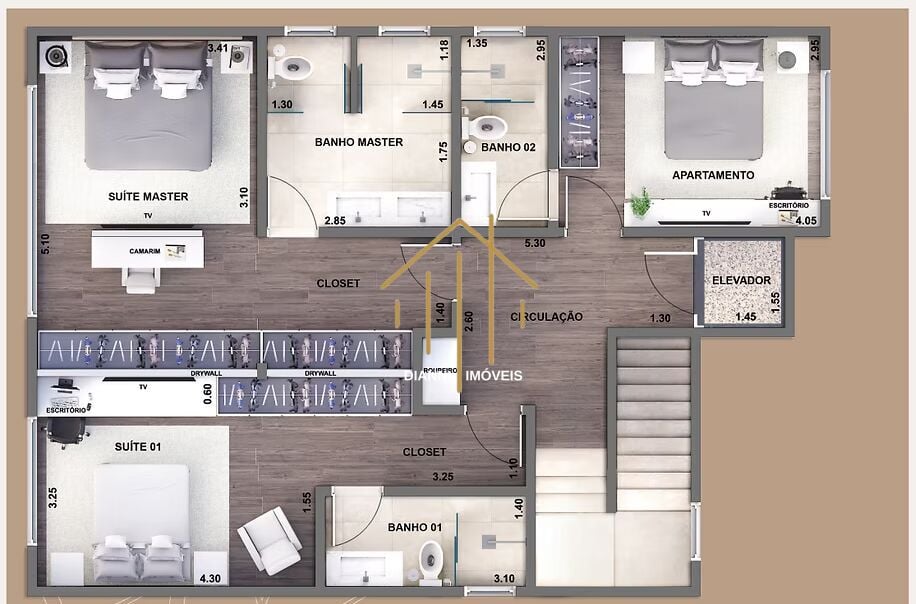Casa de Condomínio com 3 quartos à venda, 240m² — foto 13 de 15