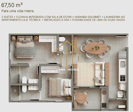 Apartamento com 2 quartos à venda, 67m² — foto 6 de 17