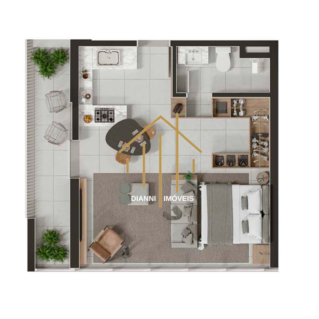 Studio com 1 quarto à venda, 33m² — foto 4 de 15