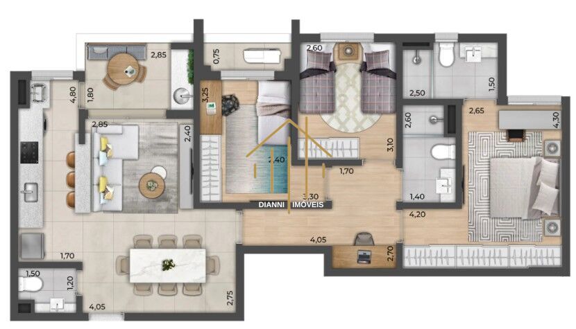 Apartamento com 3 quartos à venda, 94m² — foto 3 de 24