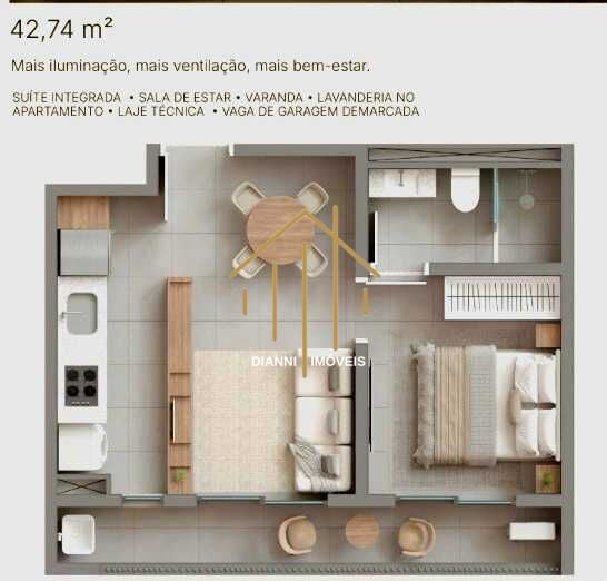 Studio com 1 quarto à venda, 36m² — foto 6 de 17