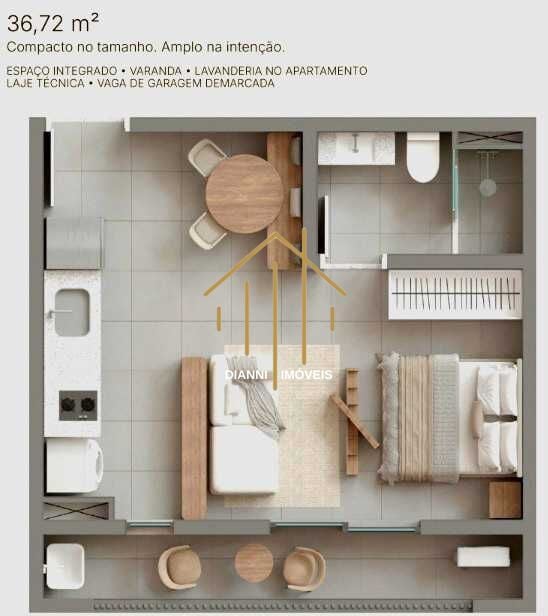Studio com 1 quarto à venda, 36m² — foto 5 de 17