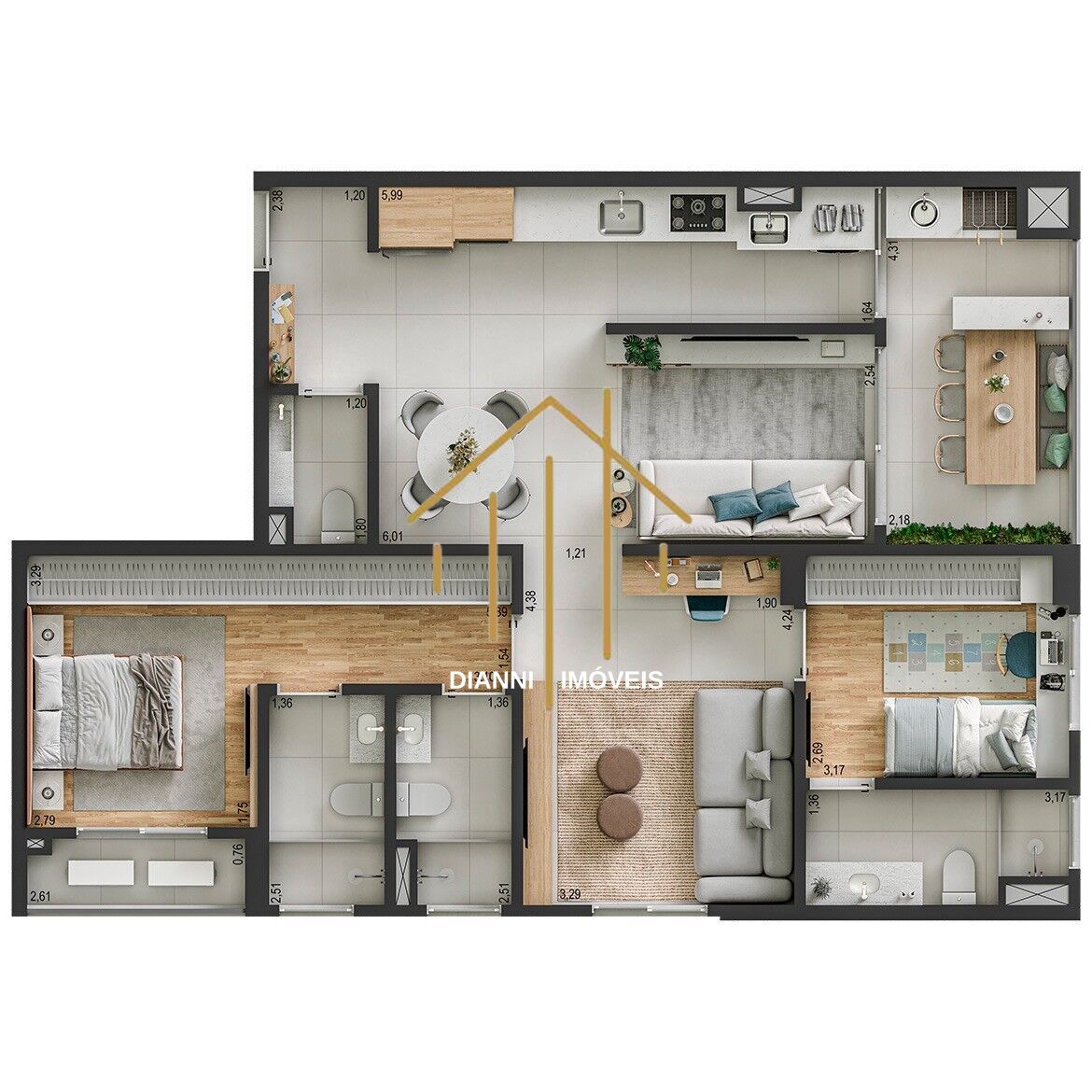 Apartamento com 3 quartos à venda, 103m² — foto 23 de 23