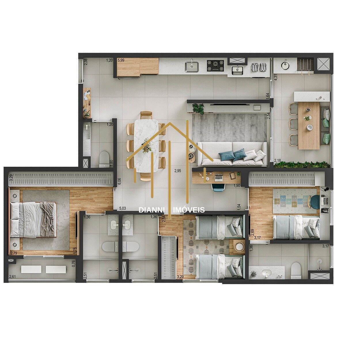 Apartamento com 3 quartos à venda, 103m² — foto 21 de 23