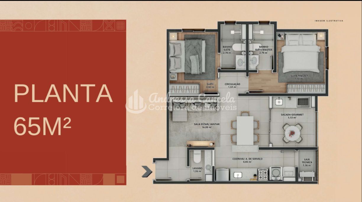 Apartamento, 2 quartos, 65 m² - Foto 16