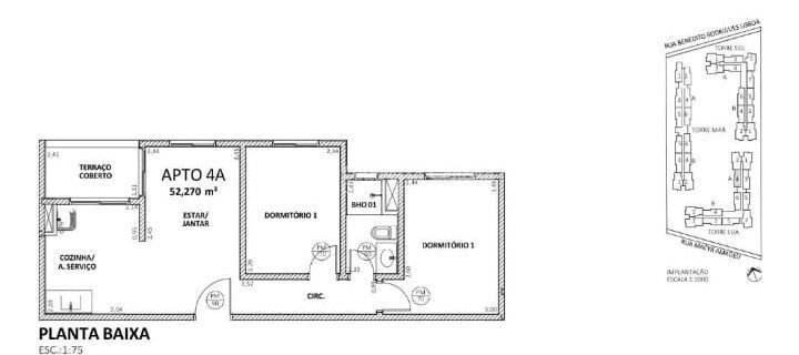 Apartamento, 2 quartos, 52 m² - Foto 4