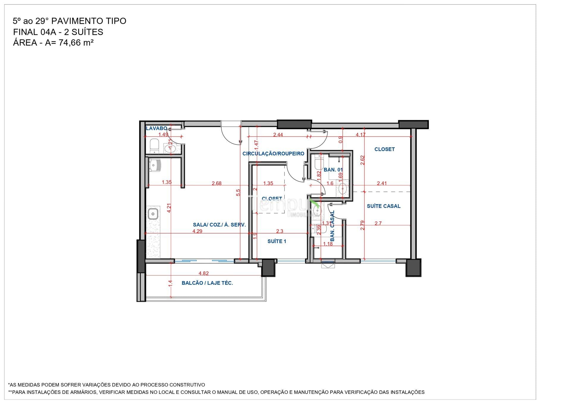 Apartamento, 2 quartos, 74 m² - Foto 18