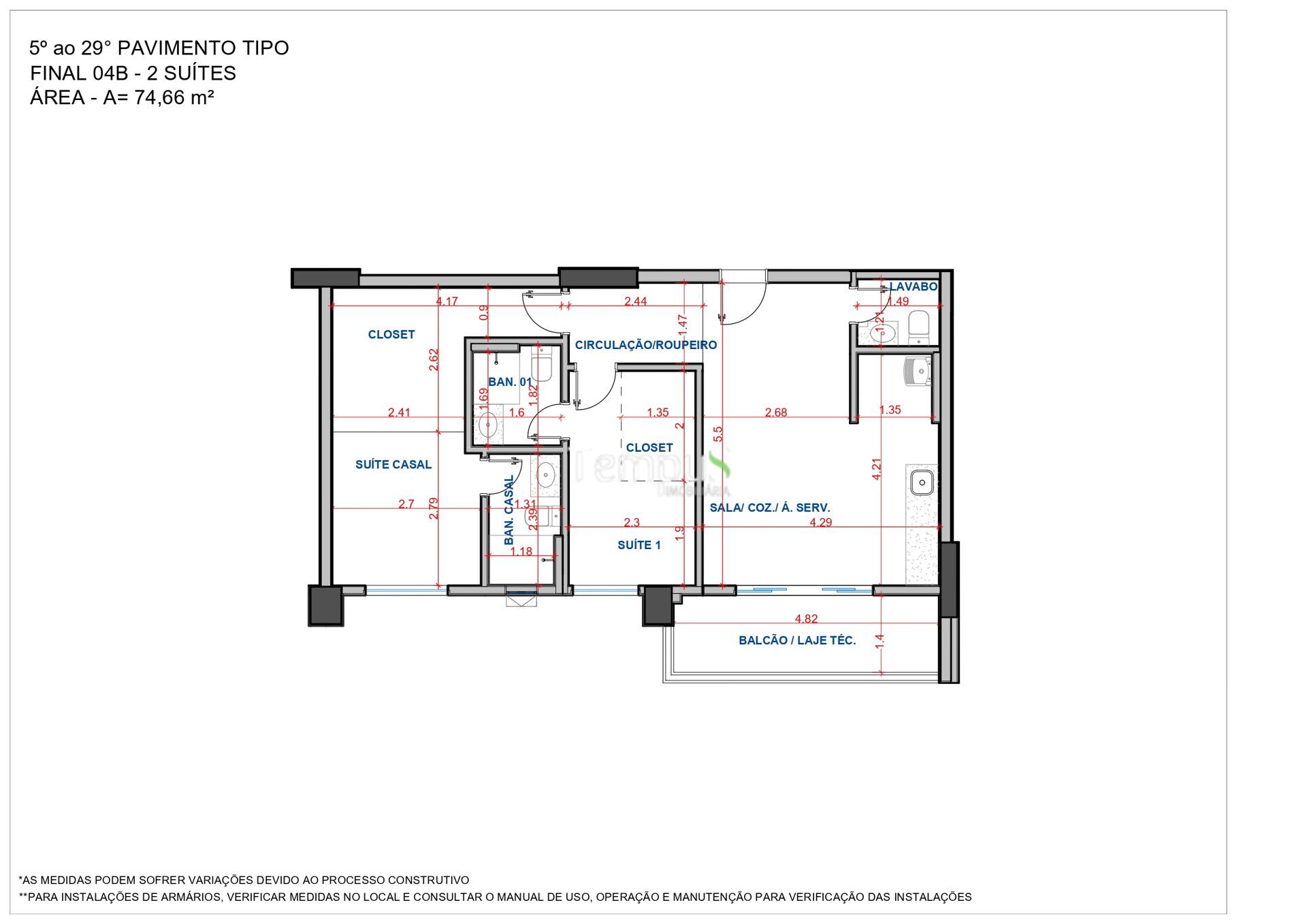 Apartamento, 2 quartos, 74 m² - Foto 19