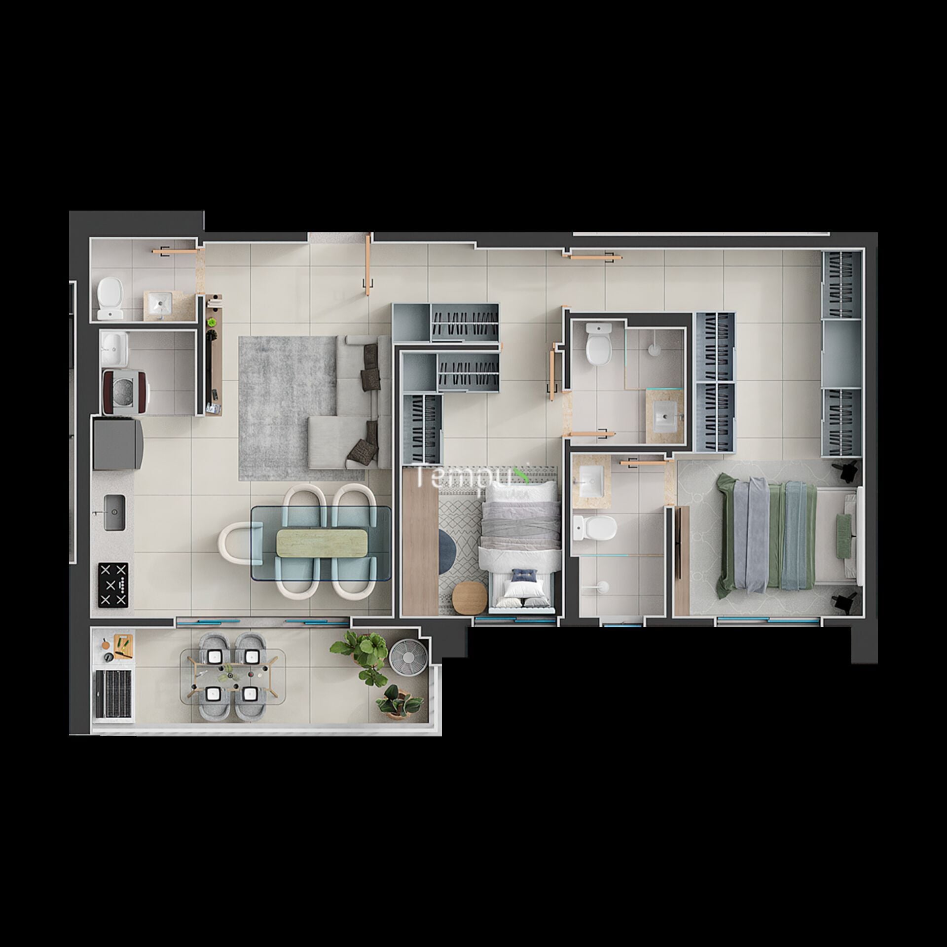 Apartamento, 2 quartos, 74 m² - Foto 20