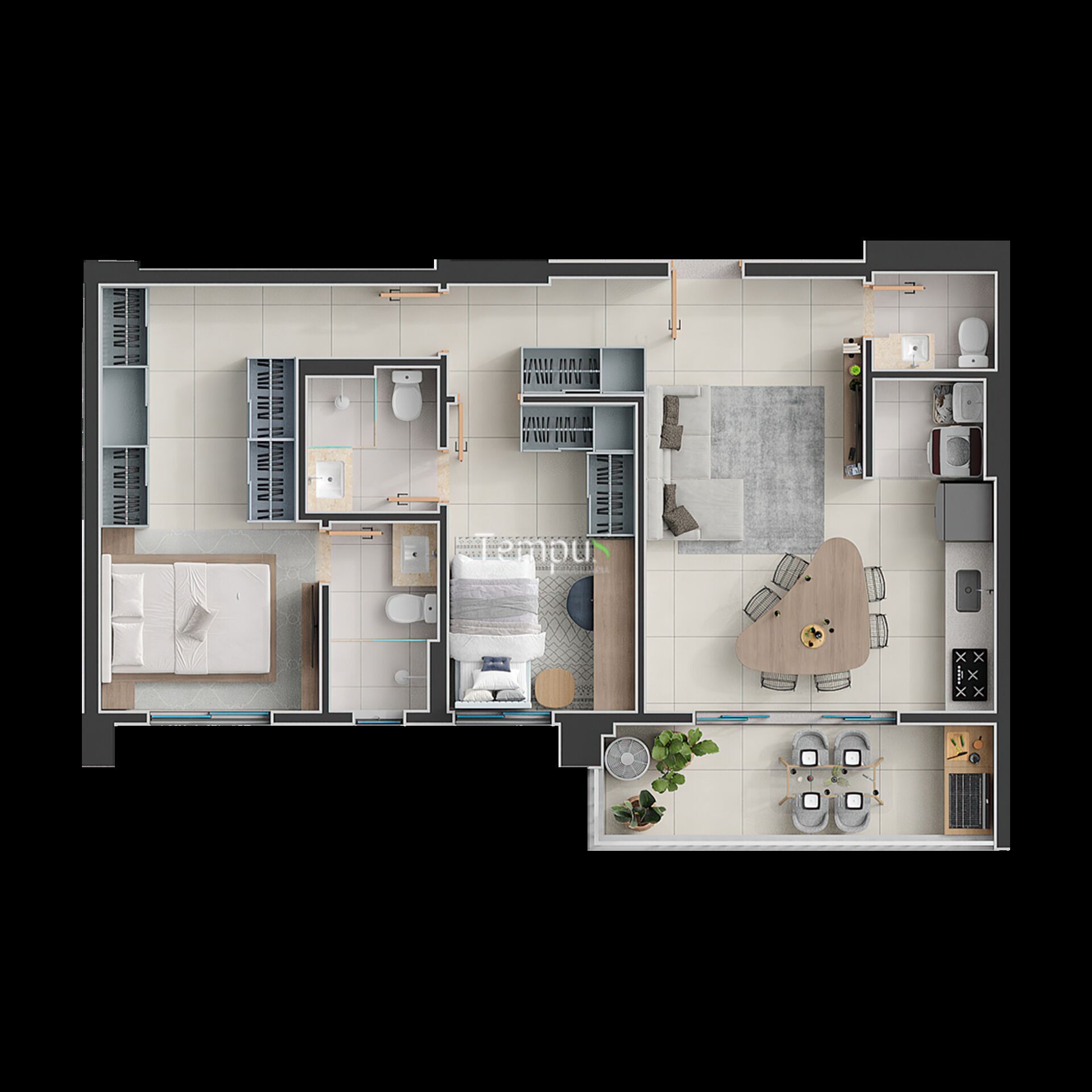 Apartamento, 2 quartos, 74 m² - Foto 21