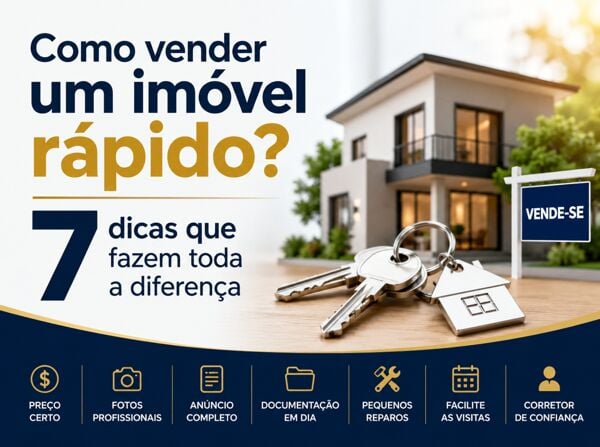 Como vender um imóvel rápido? 7 dicas que fazem toda a diferença