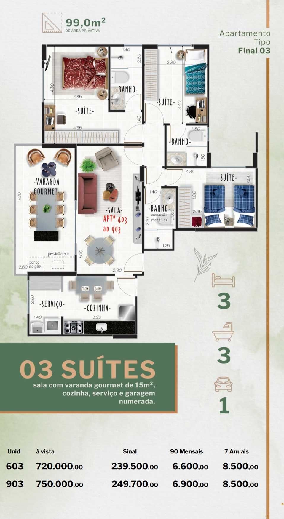 Apartamento, 2 quartos, 77 m² - Foto 11