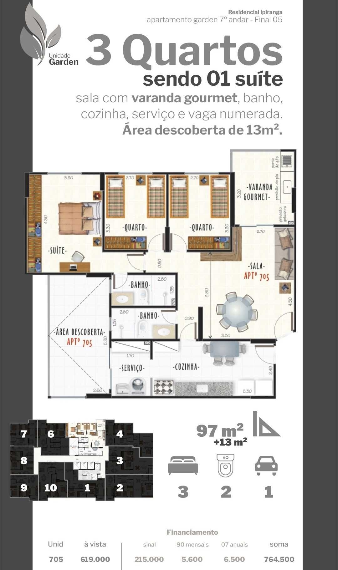 Apartamento, 2 quartos, 68 m² - Foto 23