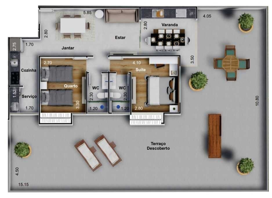 Apartamento, 2 quartos, 68 m² - Foto 4