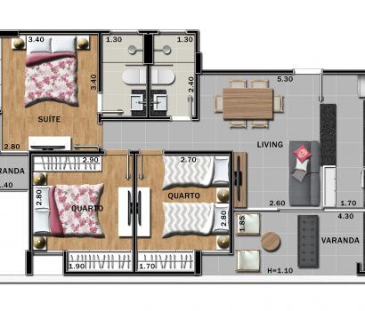 Apartamento, 3 quartos, 69 m² - Foto 16