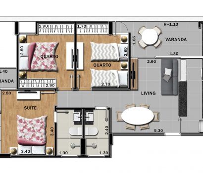 Apartamento, 3 quartos, 69 m² - Foto 17