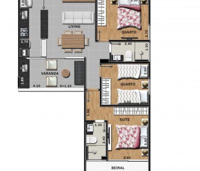 Apartamento, 3 quartos, 69 m² - Foto 18
