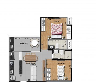 Apartamento, 2 quartos, 60 m² - Foto 14