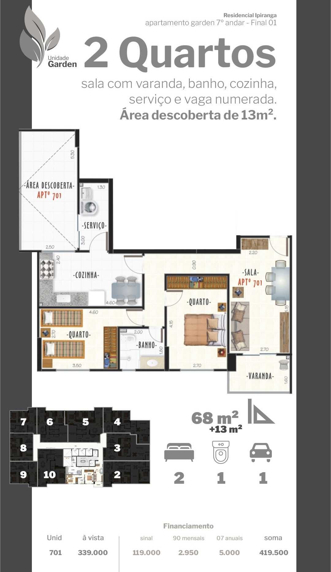 Apartamento, 2 quartos, 62 m² - Foto 14