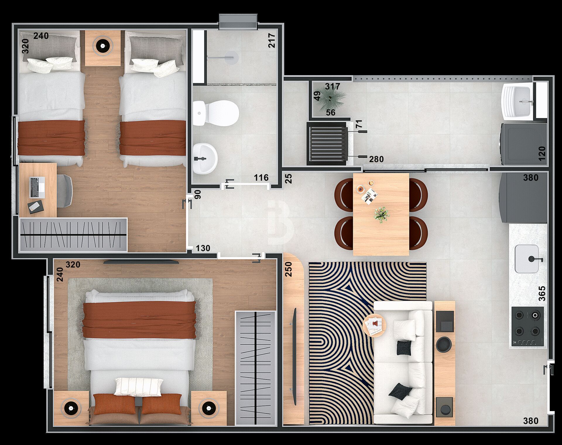 Apartamento, 2 quartos, 40 m² - Foto 8