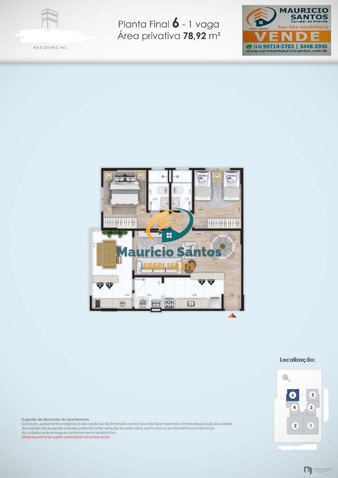 Apartamento à venda com 2 quartos, 1 suíte, 1 vaga e 78m² no Centro, Mongaguá (SP) — foto 21 de 30