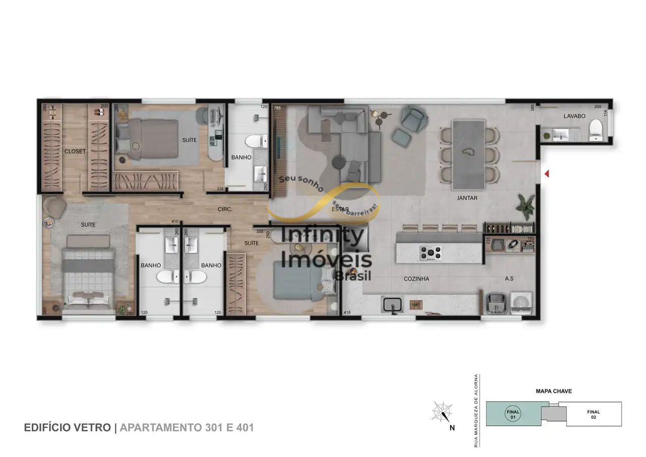 Cobertura, 3 quartos, 136 m² - Foto 27