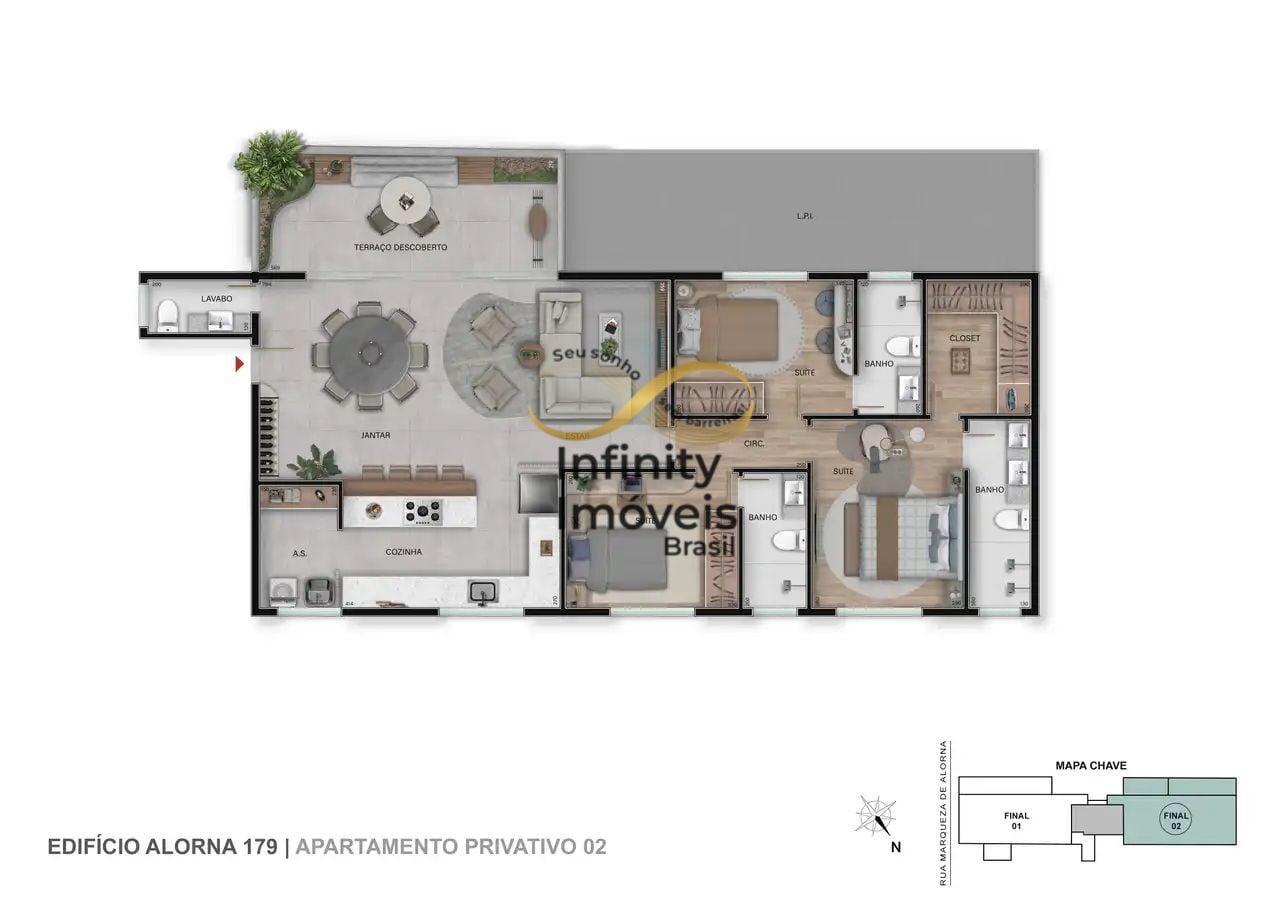 Cobertura, 3 quartos, 136 m² - Foto 18