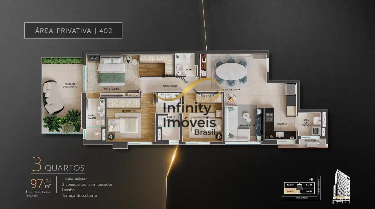 Apartamento, 3 quartos, 85 m² - Foto 43