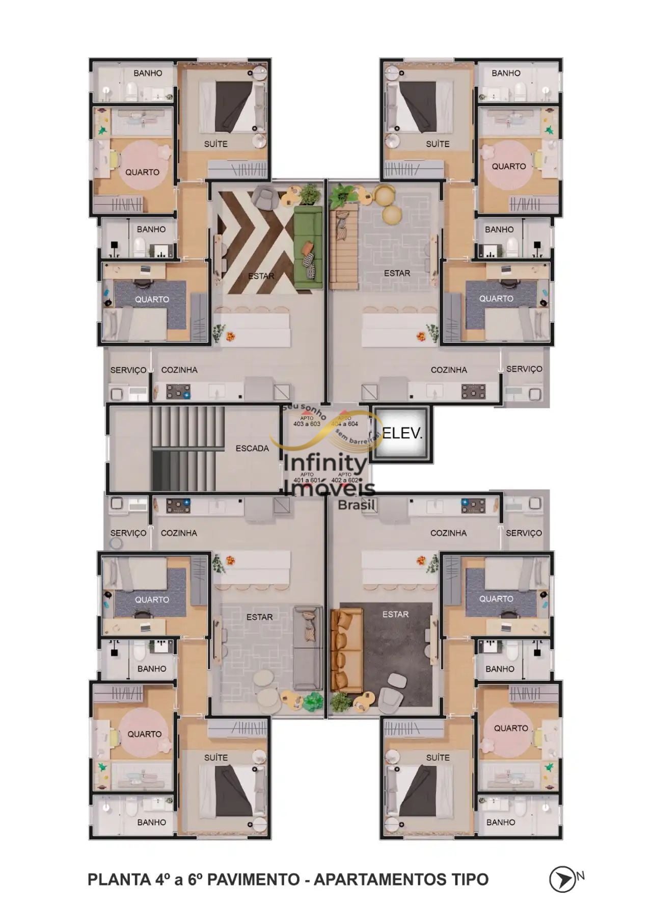 Apartamento, 3 quartos, 69 m² - Foto 49