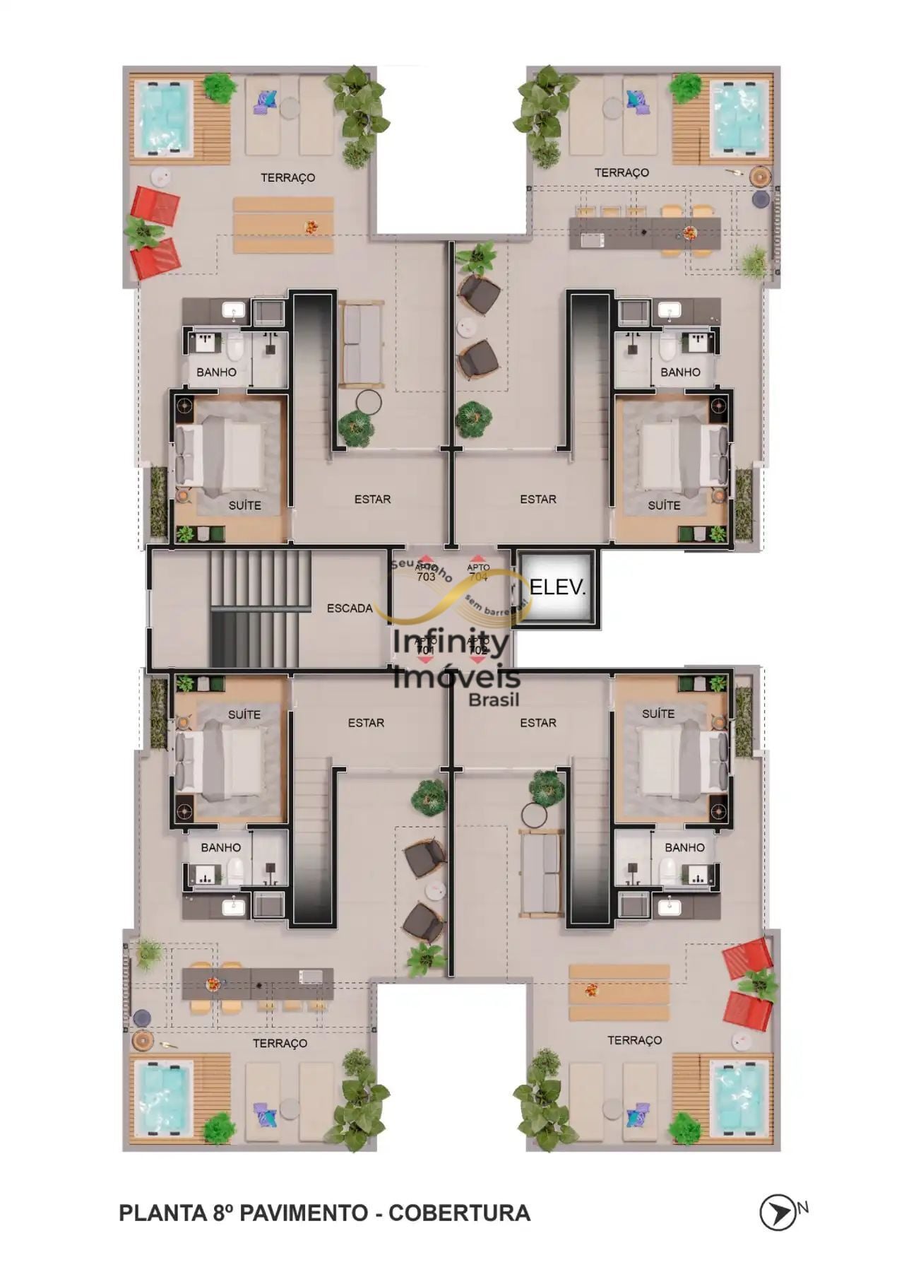 Apartamento, 3 quartos, 69 m² - Foto 48