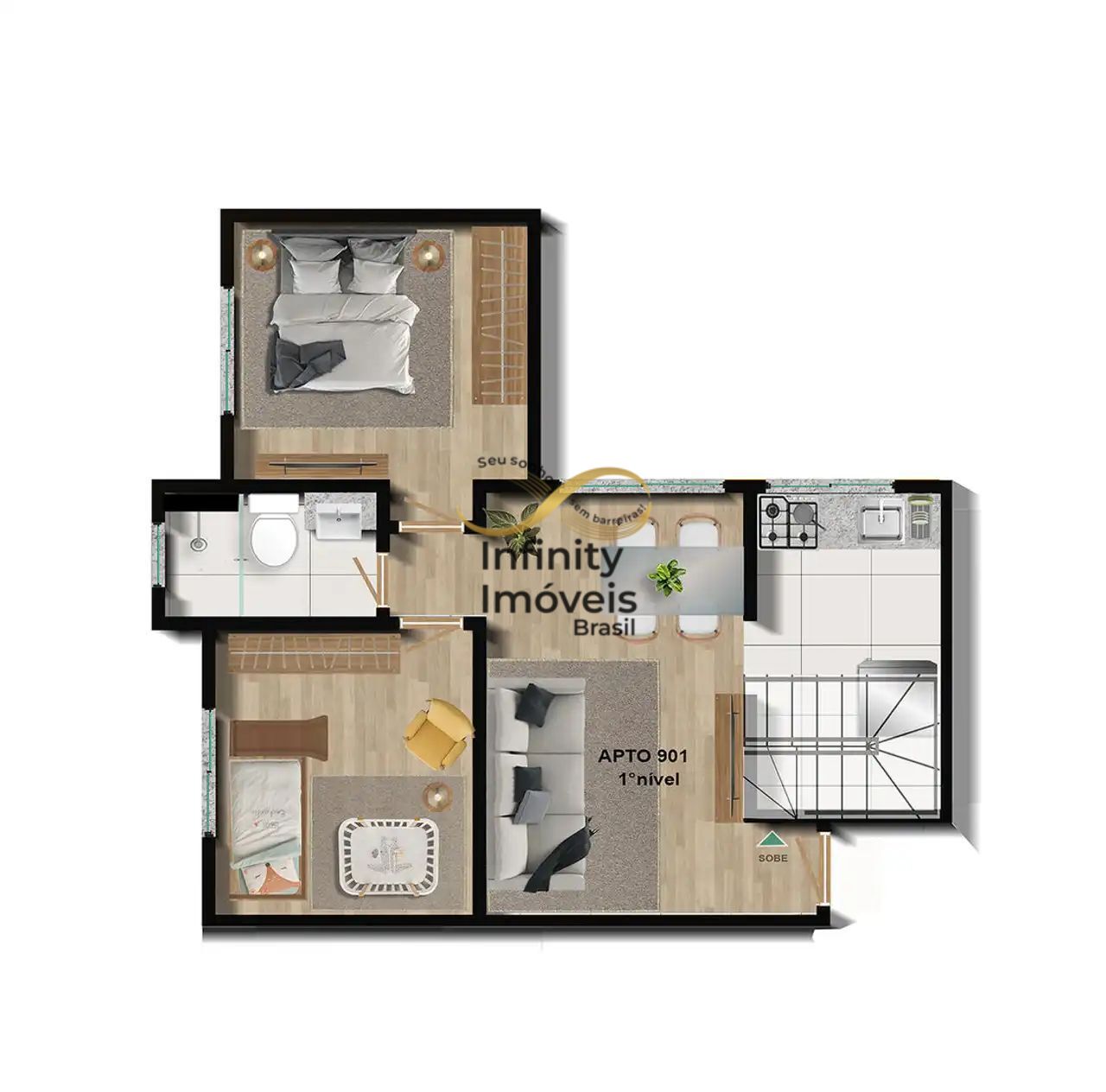 Apartamento, 2 quartos, 49 m² - Foto 74