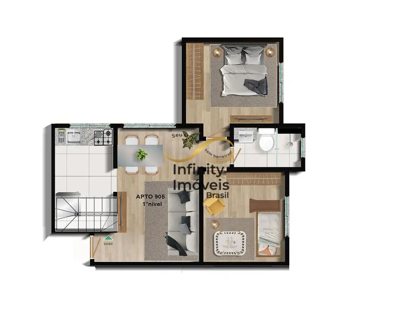 Apartamento, 2 quartos, 49 m² - Foto 77
