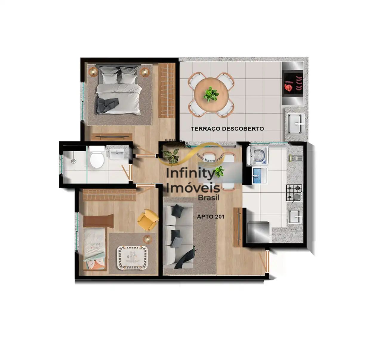 Apartamento, 2 quartos, 49 m² - Foto 71
