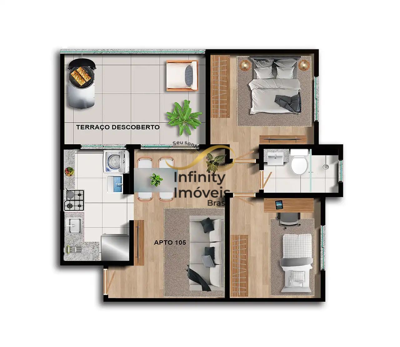 Apartamento, 2 quartos, 49 m² - Foto 70