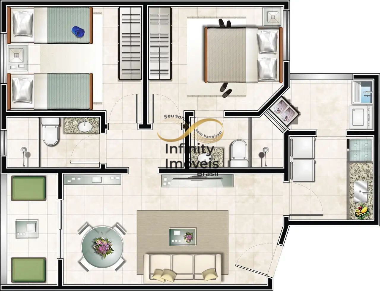 Apartamento, 2 quartos, 52 m² - Foto 18