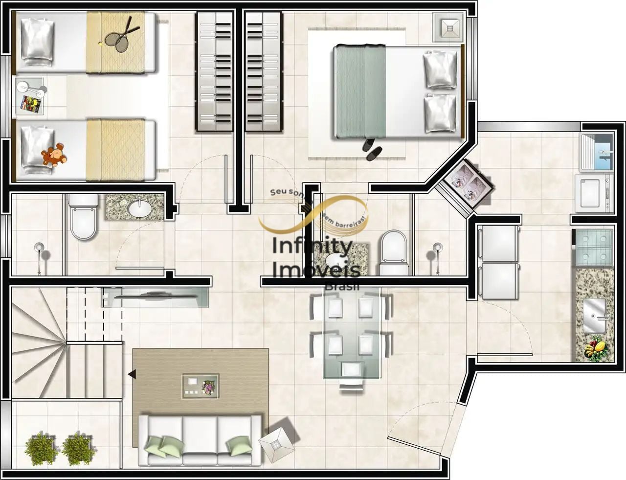 Apartamento, 2 quartos, 52 m² - Foto 19