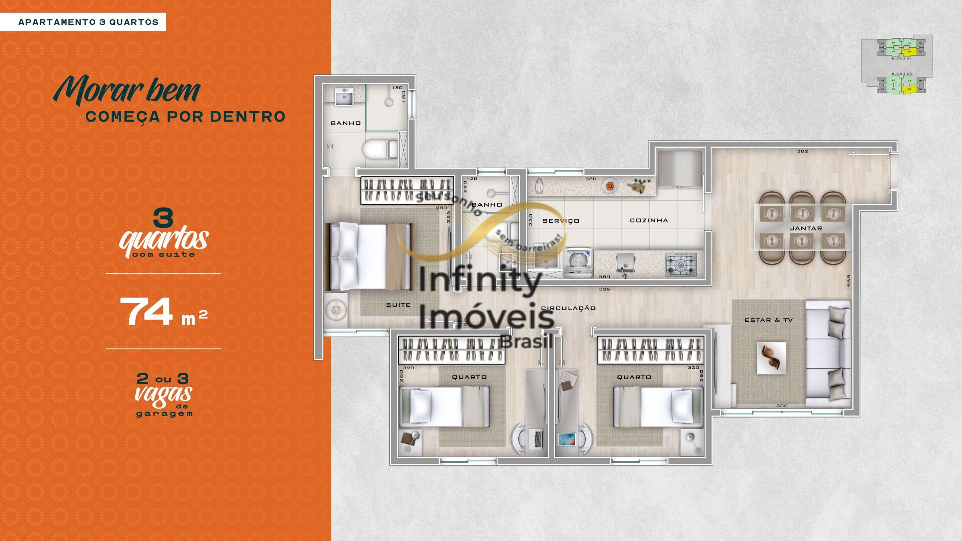Apartamento, 3 quartos, 74 m² - Foto 39
