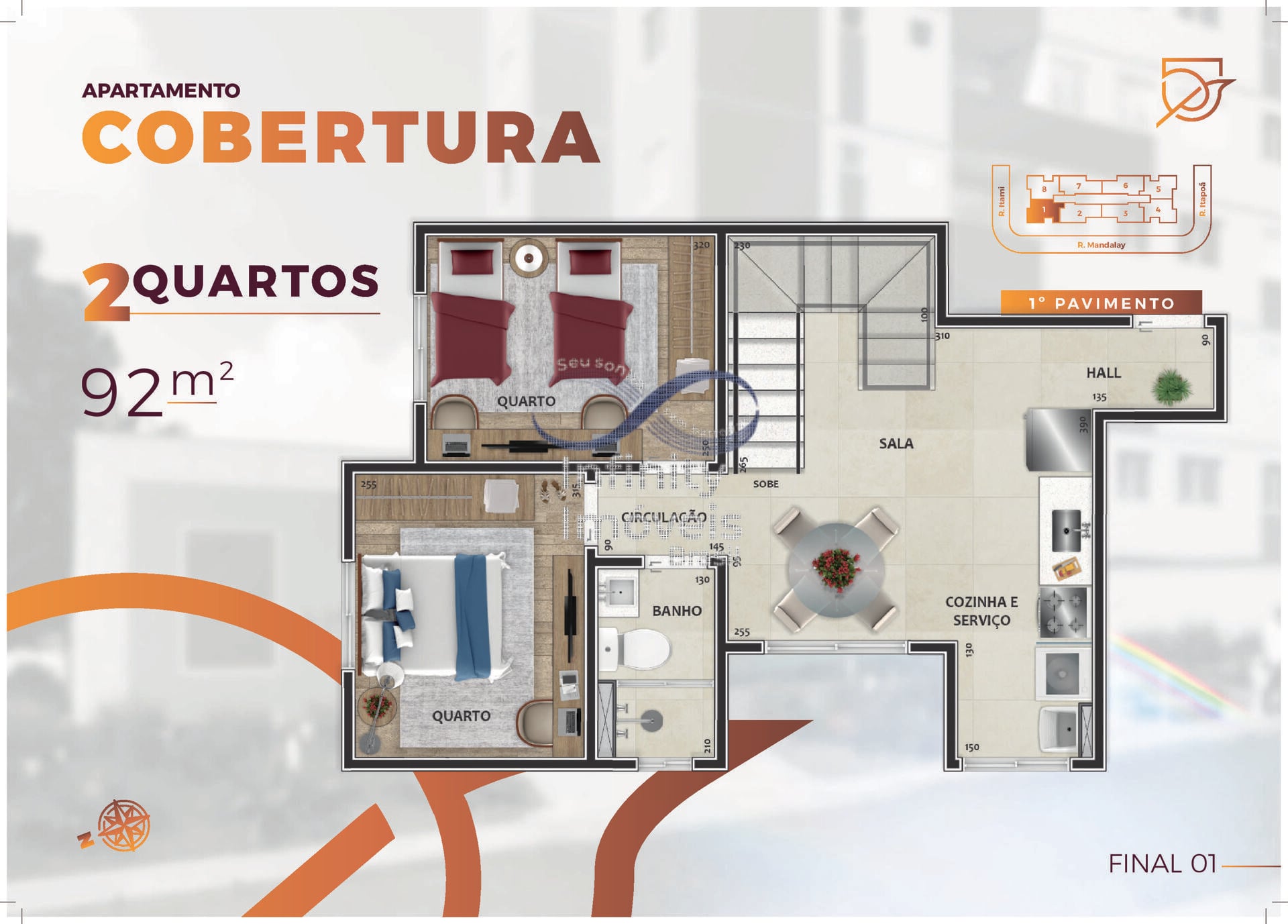 Cobertura, 2 quartos, 117 m² - Foto 16