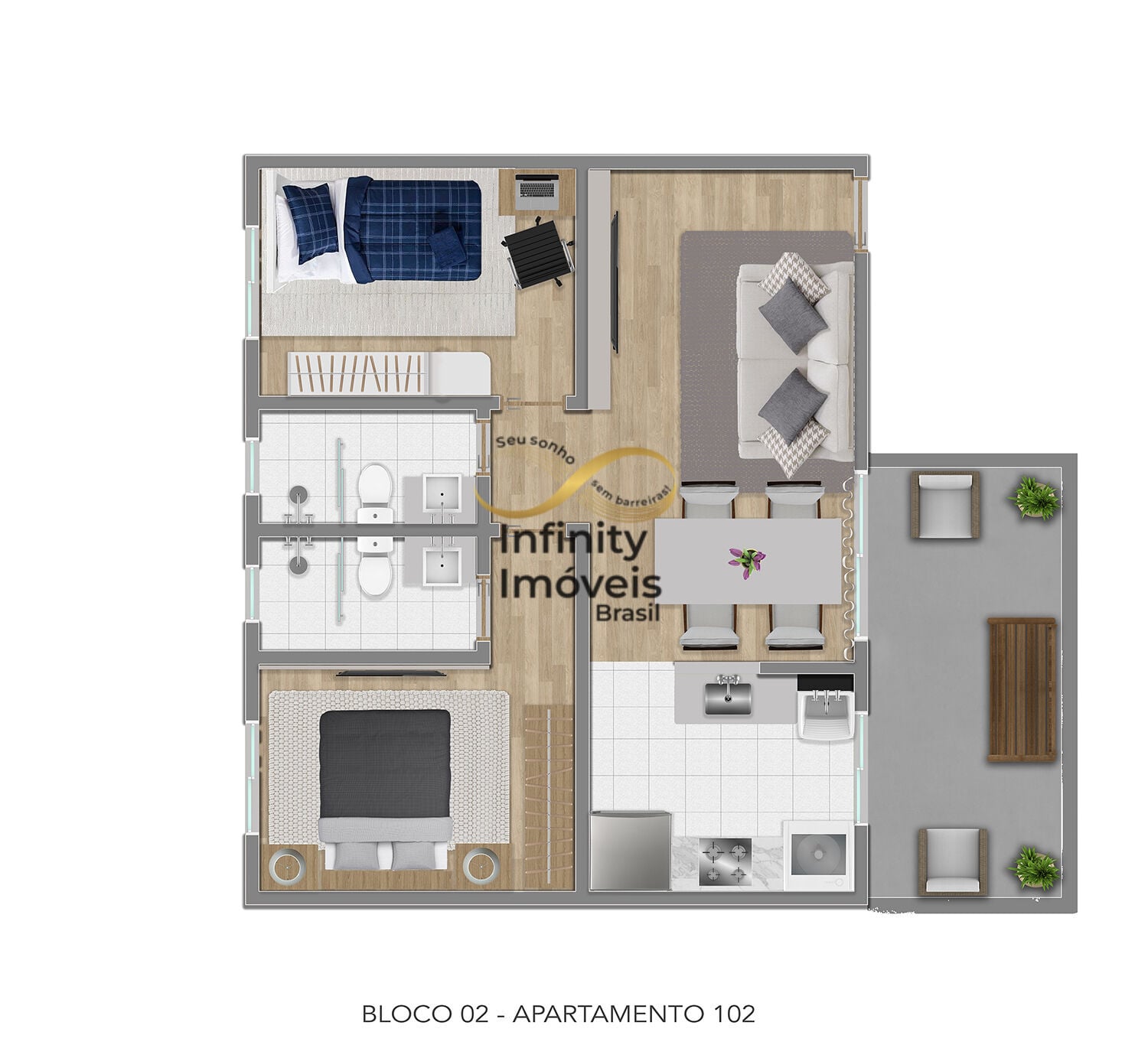 Apartamento, 2 quartos, 43 m² - Foto 24