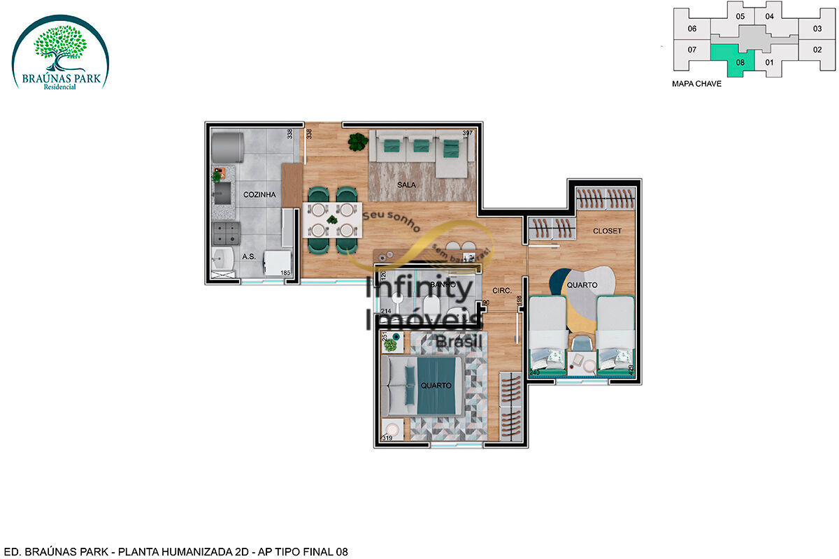 Apartamento, 2 quartos, 45 m² - Foto 16
