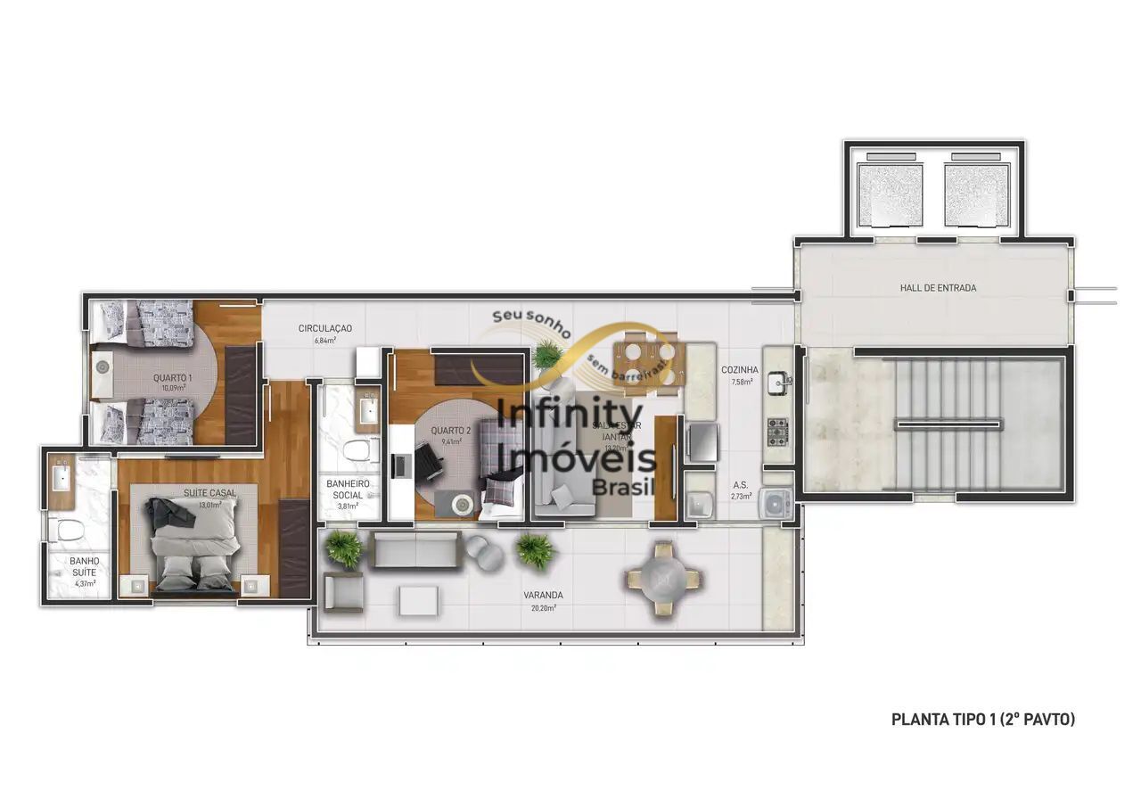 Apartamento, 3 quartos, 74 m² - Foto 76