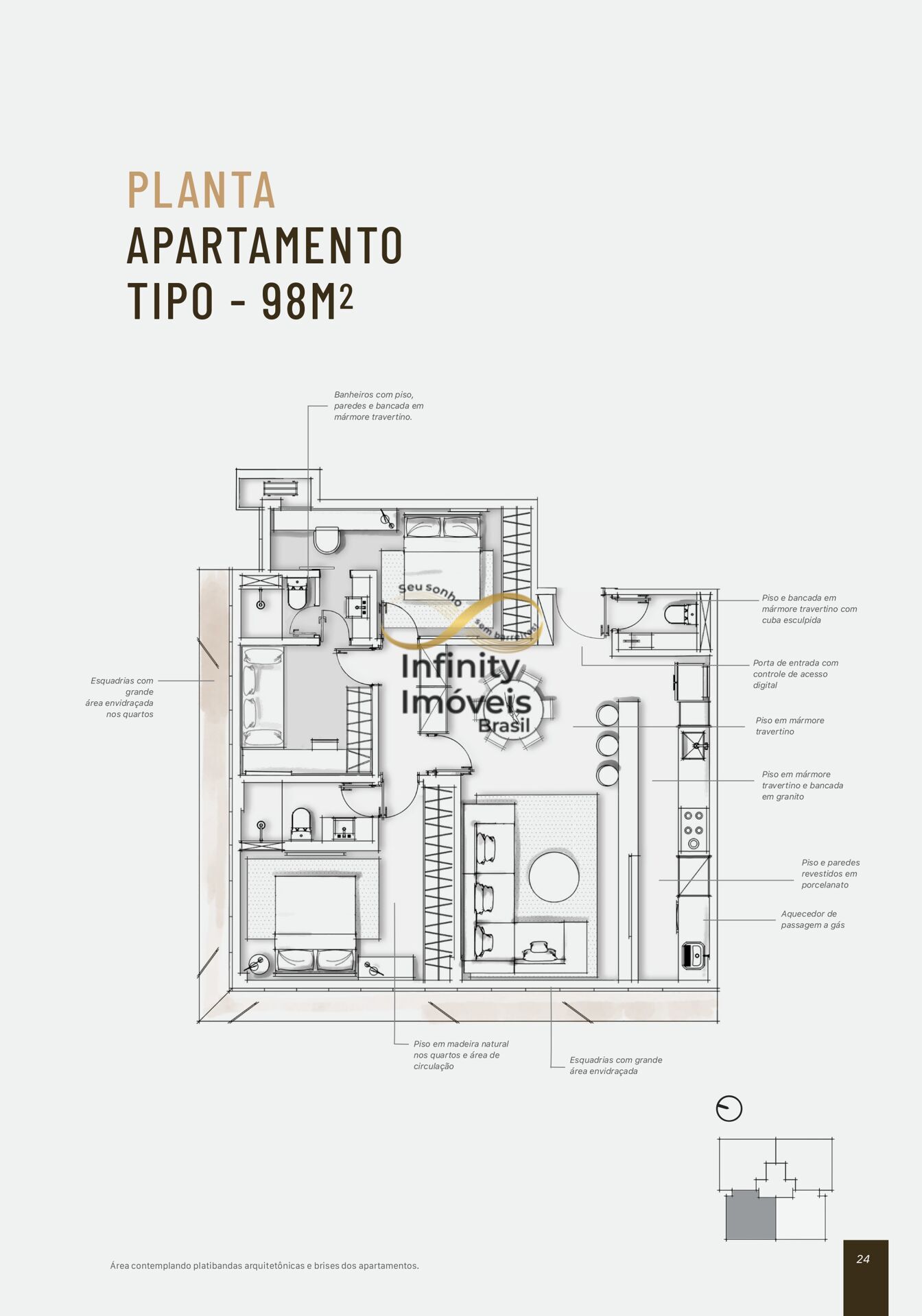 Apartamento, 3 quartos, 106 m² - Foto 53