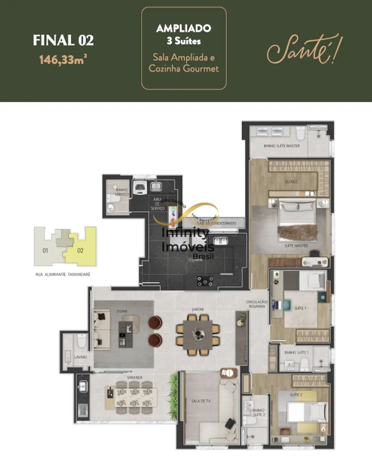 Apartamento, 3 quartos, 151 m² - Foto 50
