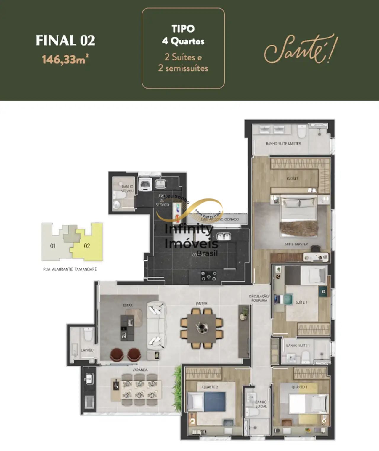 Apartamento, 3 quartos, 151 m² - Foto 49