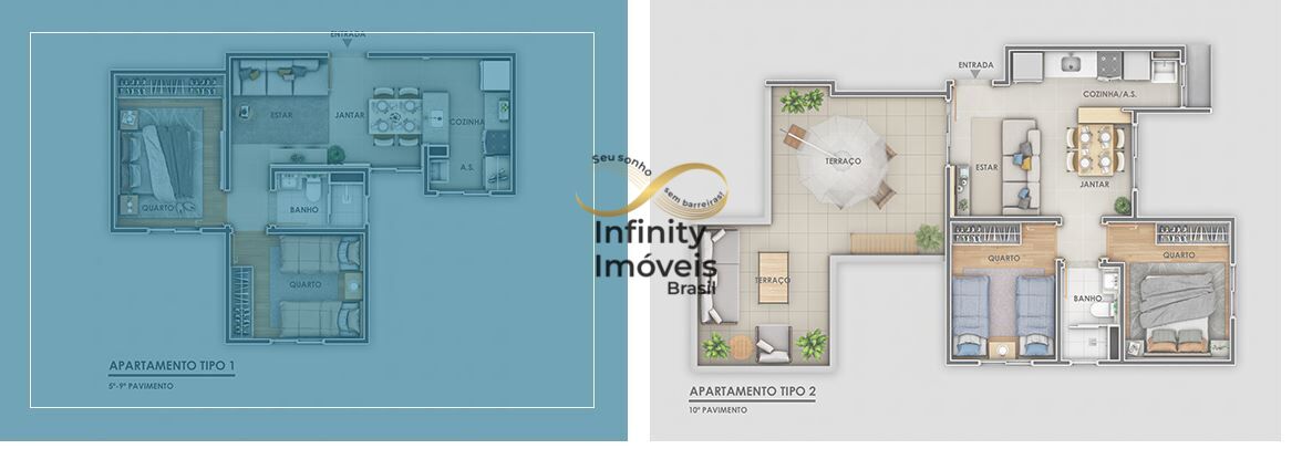 Apartamento, 2 quartos, 43 m² - Foto 43