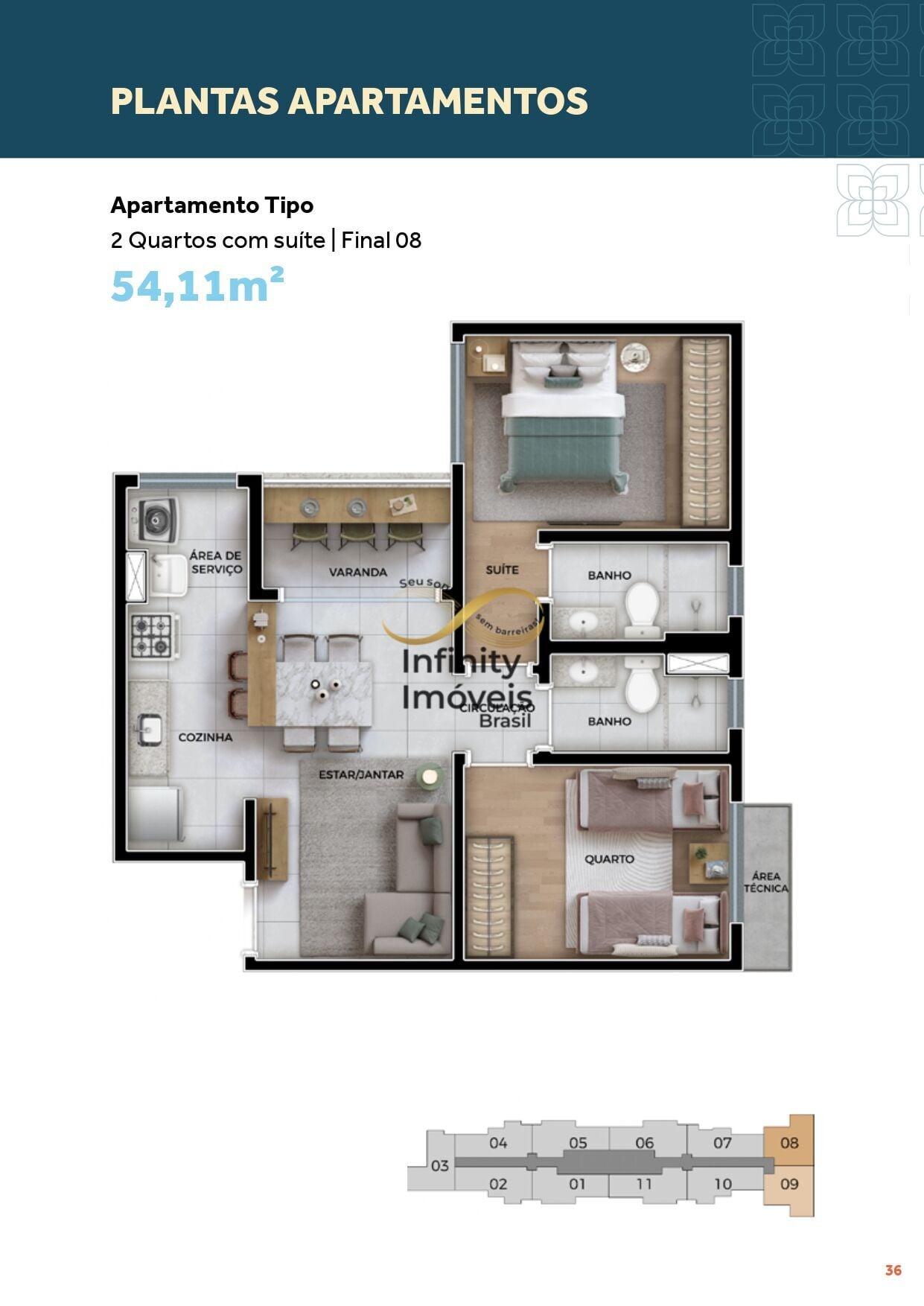 Apartamento, 2 quartos, 55 m² - Foto 42